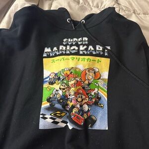Nintendo Super Mario Kart men’s L Black Hoodie